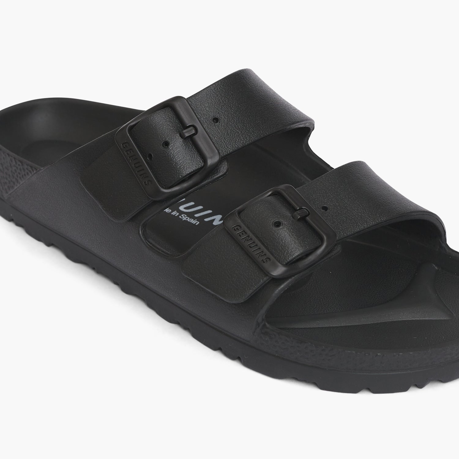 Black EVA waterproof sandal with two foot straps