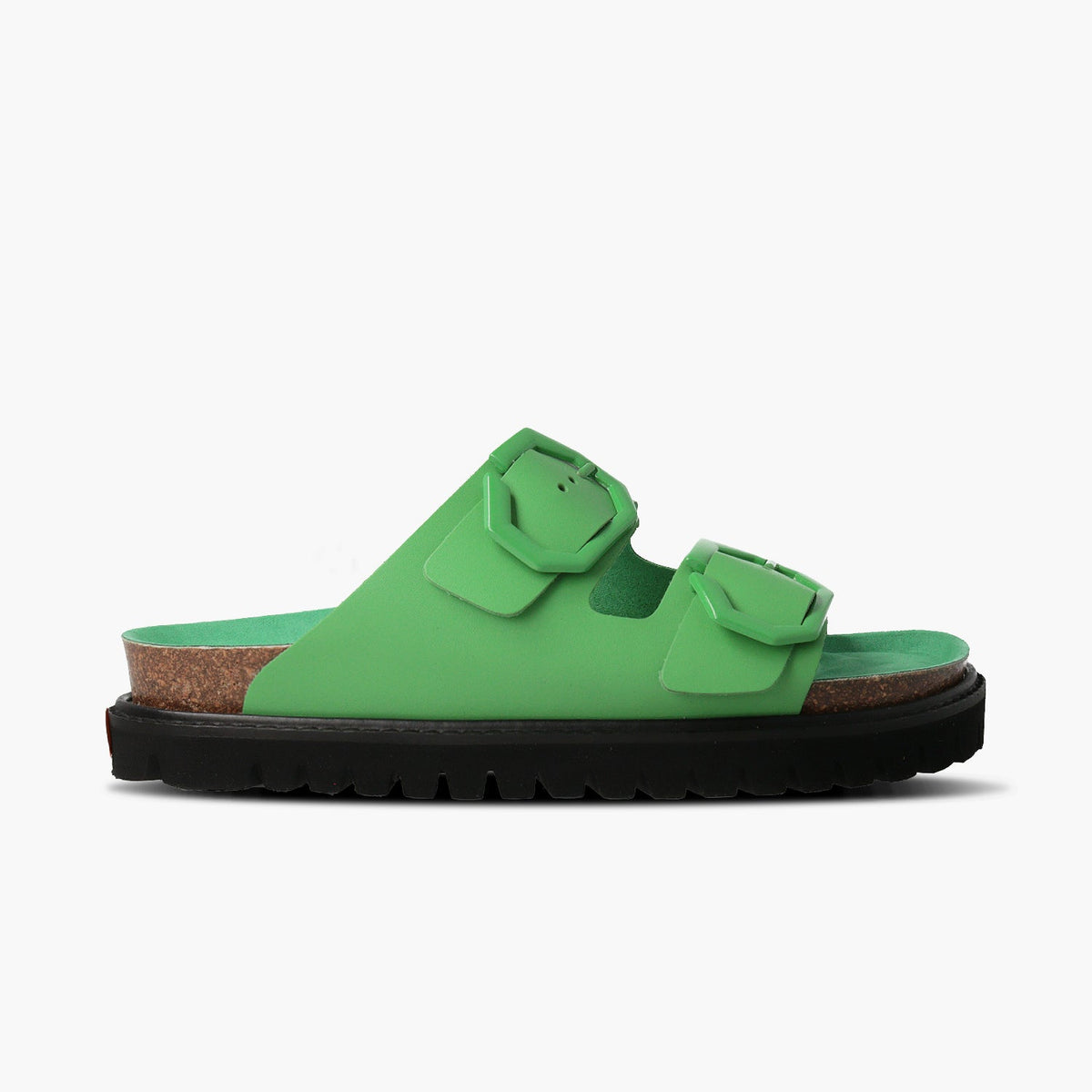 Galia Leather Sandal - Green