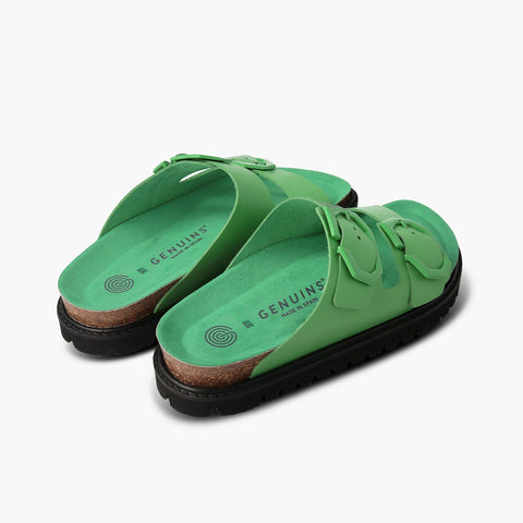 Galia Leather Sandal - Green