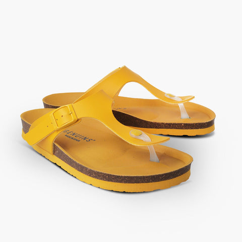 Rosa Vegan Sandal - Yellow