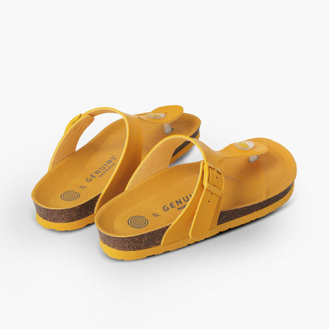 Rosa Vegan Sandal - Yellow